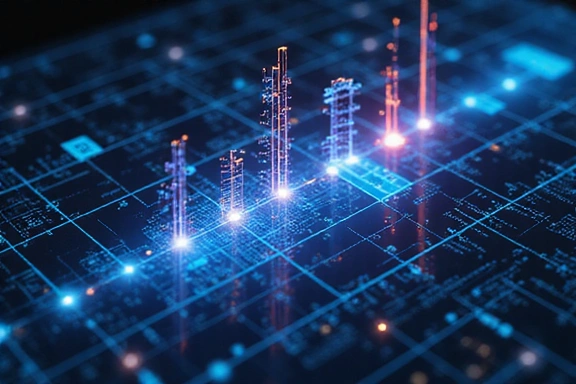 Immagine astratta di visualizzazione dati nutrizionali