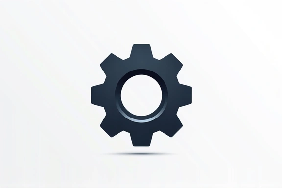 Icona di un ingranaggio, simbolo di funzionalità e personalizzazione